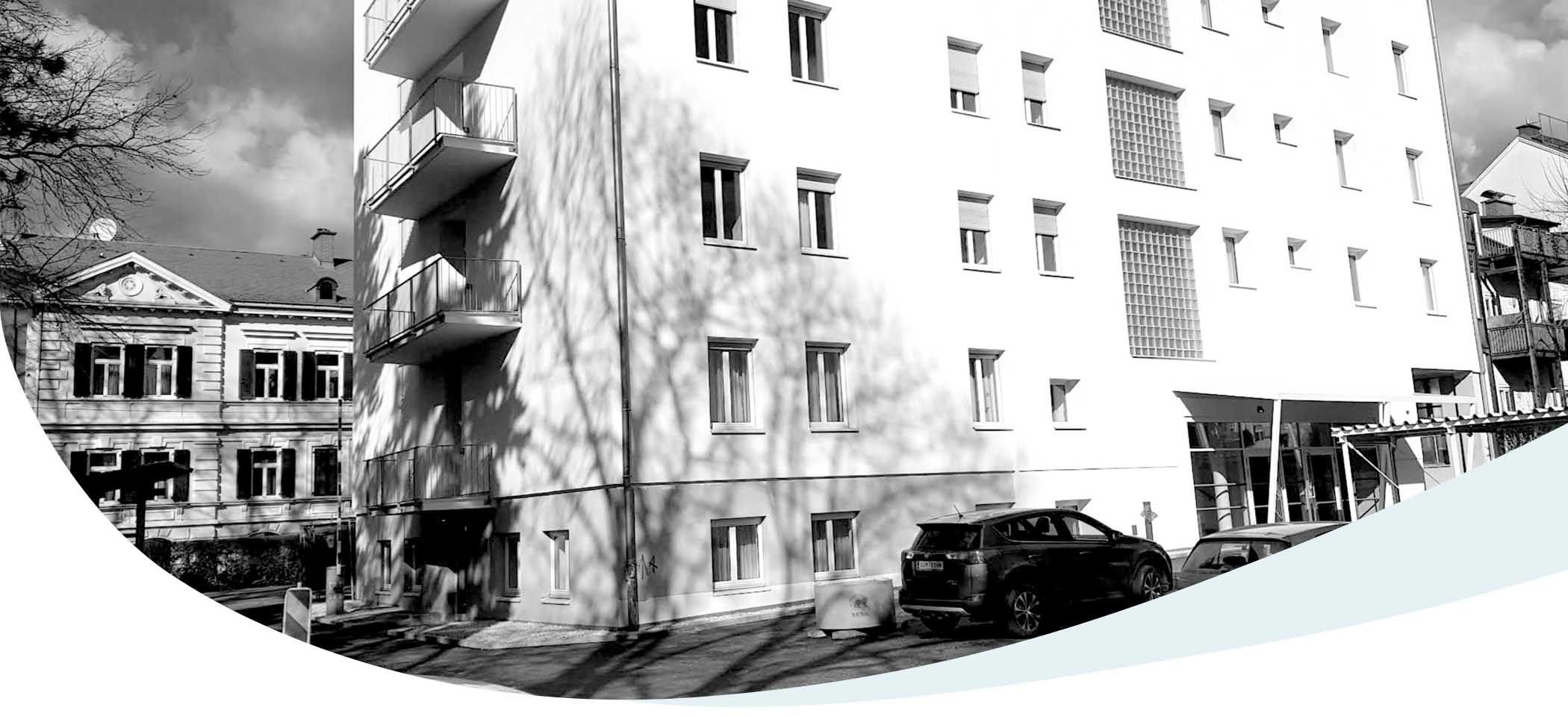 Eingang der Ordination von Dr. Irmgard Verderber in Graz.
